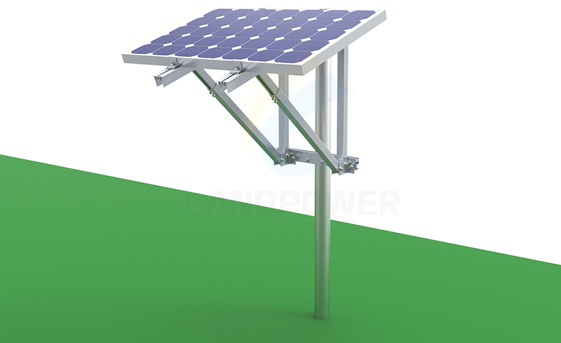 Top of Solar PV Pole Mount