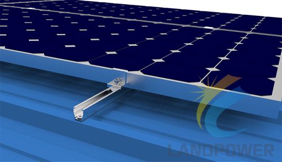 Trapezoidal Roof Multi Rail Solar Mounting