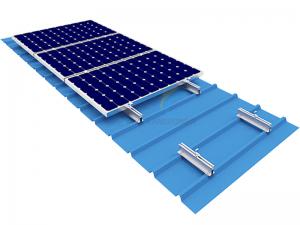 montaje solar en mini riel de techo