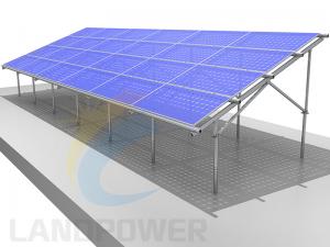 Montaje en tierra del panel solar bifacial